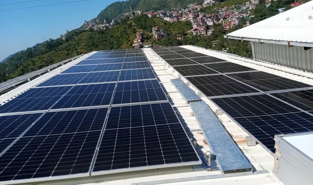 Shivalik Bimetals Controls Ltd. rooftop solar installation in Solan, Himachal Pradesh