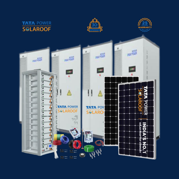 Tata Hybrid Solar Storage Systems are available upto 3 MWh